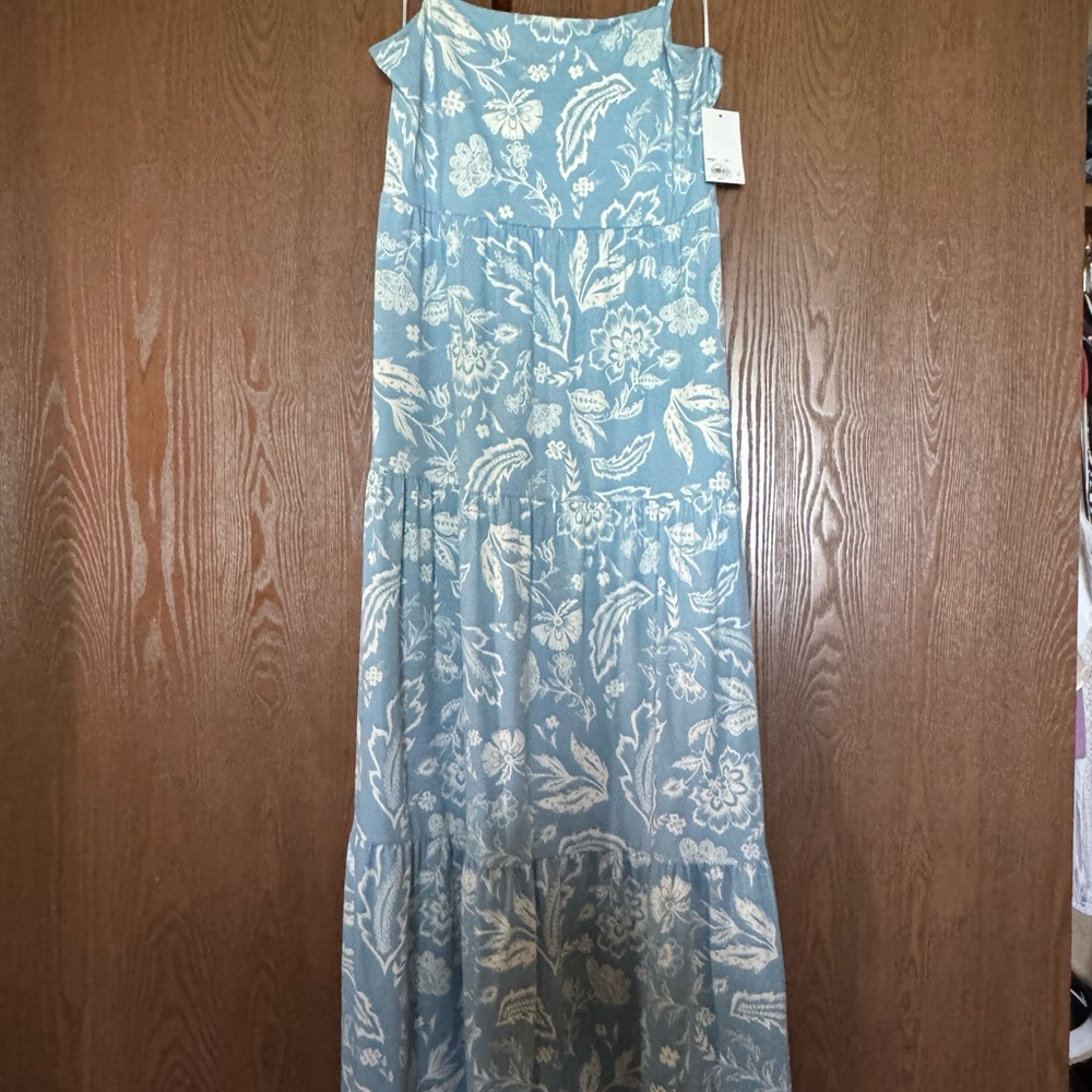 Kohl's Blue Tiered Maxi dress
